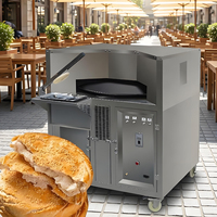 Four à pain rotatif automatique au gaz, machine à fabriquer du pain pita, équipement de boulangerie arabe commercial à vendre, prix d'usine de haute qualité
