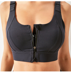 Nouvel Arrivage S-<span class=keywords><strong>3</strong></span> <span class=keywords><strong>XL</strong></span> Grande <span class=keywords><strong>Taille</strong></span> Soutien-gorge de Sport à Fermeture Éclair pour Gym, Fitness et Yoga à Fort Impact - Product Image 5