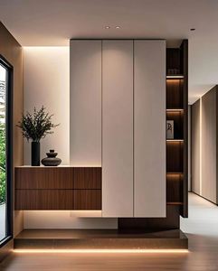 หีบรองเท้าไม้เก็บของในครัวเรือนความจุขนาดใหญ่เฟอร์นิเจอร์ทันสมัย - Product Image 2