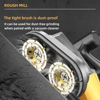 Meuleuse portative haute puissance 110V 220V à trois têtes pour ponçage et polissage de sols en bois