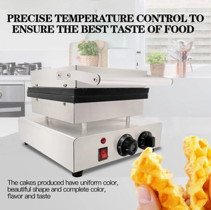 Профессиональная электрическая вафельница для бельгийских вафель в форме рождественской елки, аппарат для приготовления вафель-конусов, основное оборудование для выпечки хлеба - Product Image 4