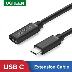 Ugreen USB Удлинительный кабель для подключения к usb-адаптеру USB Тип C удлинитель шнура 4K thubderbolt 3 кабеля для MacBook Pro Nintendo Switch