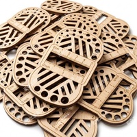 Règle de tricot en bois multifonctionnelle, jauge de fil, règle de densité pour échantillons de pulls, outil de tricot manuel, règle de mesure avec motif gravé