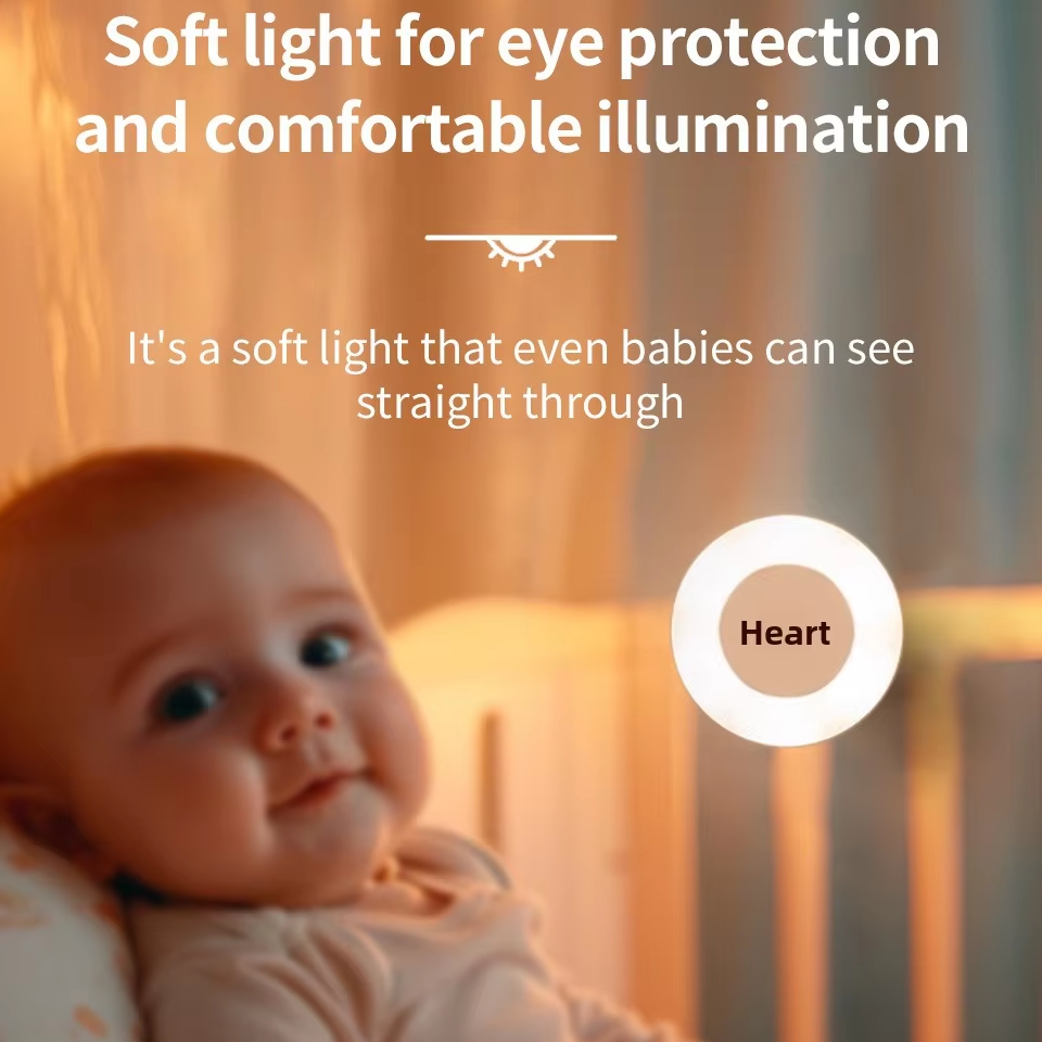 Cross-border Dedicated Touch Induction Charging LED Night Light with PC Material Energy-Saving for Bedroom Corridor Baby Feeding