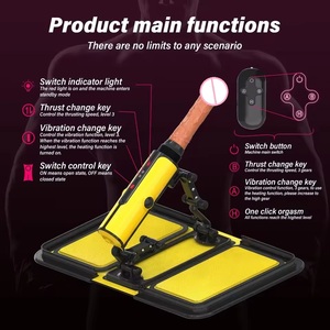 Machines sexuelles de masturbation féminine à télécommande, chauffantes, vibrantes, à poussée automatique, pistolet à gode pour femmes lesbiennes - Product Image 4