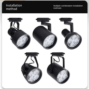 หลอดไฟสปอตไลท์ราง LED ฐานสกรู <span class=keywords><strong>E27</strong></span> PAR30สำหรับ CRI 85-1390 220V 35W-55W สวนและเชิงพาณิชย์ - Product Image 4