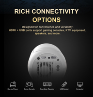 Feelwow TS-16 Mini-Videoprojector Nieuw Model 1080P Home Theater Auto Focus Aan De Muur Gemonteerde Draagbare Short-Throw Lcd Led Hifi Stereo