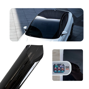 Pellicola per Finestrini Auto in PET Non Appiccicosa, Effetto Seta, Anti-Impronta, Cambia Colore, Anti-Ingiallimento, <span class=keywords><strong>Tinta</strong></span> per Parabrezza Auto, Durata 4 Anni - Product Image 1