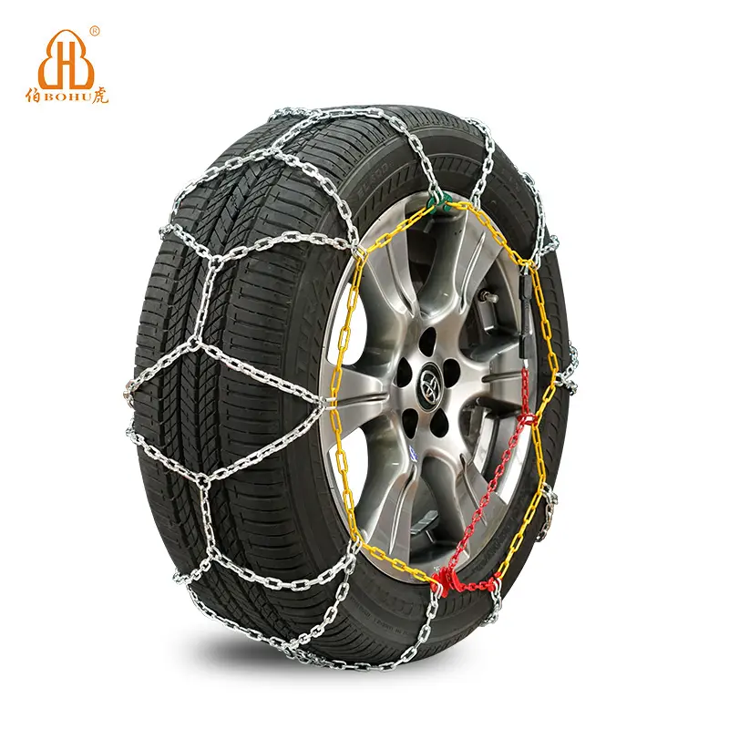 BOHU 도매 하이 퀄리티 승용차 타이어 견인 스노우 체인 안전 타이어 보호 휠 타이어 진흙 스노우 스틸 체인