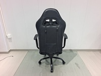 Chaise de Gamer Ergonomique avec Support Lombaire Réglable, Appuie-tête, Accoudoirs 3D, Inclinaison et Piston à Gaz 3 Positions, en Cuir Synthétique Noir