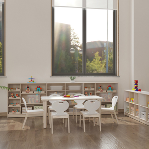 Muebles de Madera para Guardería y Preescolar, Muebles de Madera para Jardín de Infancia, Juego de Mesa y Sillas para Salón de Clases - Product Image 2