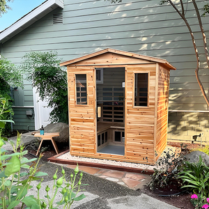 Phòng xông hơi hồng ngoại ngoài trời, phòng xông hơi ngoài trời sang trọng với hệ thống sưởi ở 65 độ C, thư giãn cơ thể - Product Image 2