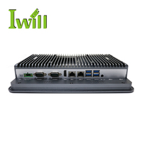 Win11 todo en uno computadora industrial J6412 Quad Core 10,1 pulgadas montaje en pared sin ventilador pantalla táctil capacitiva Panel Pc