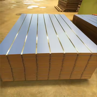 Panneau MDF mélaminé blanc chaud 18 mm (1220*2440 mm) 4x8 pieds, design moderne, pour la fabrication de meubles et d'armoires