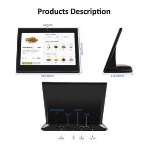 10.1 inch hình chữ L <span class=keywords><strong>Tabletop</strong></span> Android tablet màn hình cảm ứng màn hình hiển thị cho hàng đợi hệ thống quản lý - Product Image 2