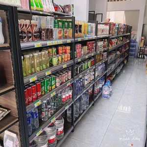 Tienda de conveniencia opciones de múltiples capas estantes de góndola de supermercados negros de un solo lado <span class=keywords><strong>para</strong></span> exhibición de farmacia - Product Image 5