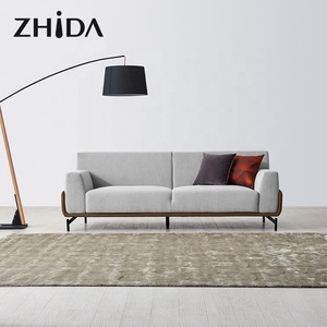 Zhida-muebles de salón para el hogar, diseño moderno, tela verde, esquina, sofá seccional en forma de <span class=keywords><strong>l</strong></span> - Product Image 3