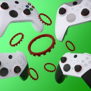 Anneaux d'accentuation de remplacement rouge carmin personnalisés pour coque EXtremeRate ASR pour manette Xbox Series X/S - Product Image 3
