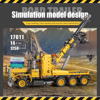 Mould King 17011S 1277 Piezas, Serie Ingeniería, Remolque de Carretera, Bloques de Construcción, Modelo de Coche, Juguete Educativo Técnico, Regalo Festivo