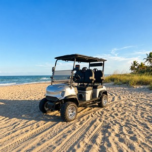 Carrito de Golf Clásico Verde Skywork para Guardas Forestales, 4x4, con Paquete de Litio de 72V - Product Image 1