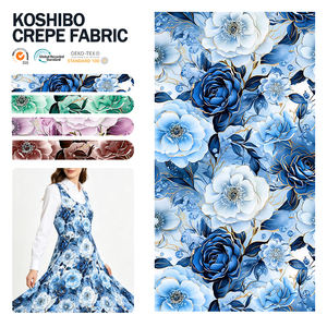 Nuevas Muestras 100% Poliéster, Estampados Florales Digitales de Diseño Propio, Koshibo para Uniformes Escolares, Abaya Suave - Product Image 1