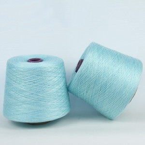 Rohes weißes und gefärbtes Weben Polyester garn Fabrik Niedriger Preis Heißer Verkauf Hochwertiges <span class=keywords><strong>Yanjin</strong></span>-Rohrring gesponnenes Garn 50s/2 - Product Image 4