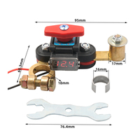 Interrupteur de déconnexion de batterie 12VDC en cuivre pur avec affichage numérique pour camping-car, voiture, camion - Vente en gros