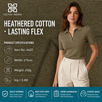 A625 Nouvelle Arrivée Été 53,7% polyester, 46,3% coton Maille Slub 210g Motif Géométrique Abstrait Respirant et Frais pour T-shirts