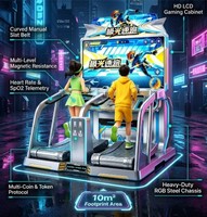 Simulateur de course à deux joueurs pour aire de jeux intérieure, machine à monnayeur, garantie 1 an, support anglais