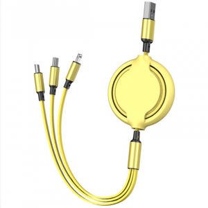 Cable de Carga USB 3 en 1, Conector de Carga Rápida con Adaptador de Puerto Dual para Teléfono/Tipo C/Micro USB para Teléfono Samsung Galaxy - Product Image 6