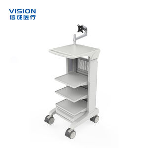 Chariot d'endoscopie de prix usine avec le support de bâti de moniteur et le chariot médical de chariot de plate-forme de stockage pour l'hôpital - Product Image 1