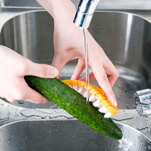 Vegetable Brush Set Potato Scrubber Eco-Friendly Soft Bristles Multi-Functional Flexible Bendable Cleaning Tool Carrot Pattern - Product Image 2