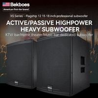Bekboes - Haut-parleurs passifs professionnels pour extérieur à prix avantageux, 12, 15, 18 pouces, caisson de basses
