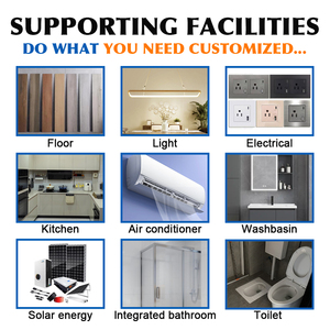 บ้านสำเร็จรูปหรูหราทันสมัยปรับแต่งได้ เคลื่อนย้ายได้ ตัวเลือกขนาดบ้านคอนเทนเนอร์แบบถอดประกอบได้สำหรับอยู่อาศัย - Product Image 3
