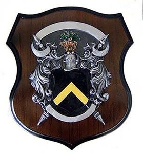 โลโก้ติดผนังแบบกำหนดเองจากโรงงาน ป้ายโลหะพร้อมตะขอ สำหรับรางวัลของขวัญ ตราสัญลักษณ์ไม้ - Product Image 2