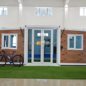 Produsen China Rumah Kontainer Lipat Ekspansiabel Portabel Modular 40Ft Hotel dan Rumah Prefab 20Ft dengan 2 Kamar Tidur - Product Image 4