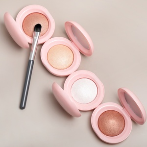 Illuminante <span class=keywords><strong>Viso</strong></span> a Lunga Durata Effetto Glow in Polvere Compatta/Illuminante all'Ingrosso Personalizzato Miglior Mini Illuminante Singolo per Guance - Product Image 3