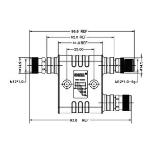 Сигнальный круговой разветвитель M12 (штекер/гнездо) для кабеля, 4+FE контакта, кодировка K, 3-позиционный соединитель, промышленный, водонепроницаемый IP67 - Product Image 2