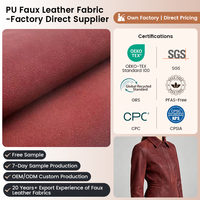 Nouveaux produits en stock peluches en cuir de vachette à effet bicolore cuir PU support en rayonne cuir pu pour vêtements