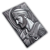 Étiquettes en aluminium 3D en relief incurvées pour bouteilles de vin et de parfum, étiquettes de vin, étiquettes métalliques