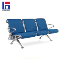 Chaise de banc de luxe d'aéroport, chaise de banc d'attente de coussin PU de siège de faisceau de salle d'attente d'hôpital