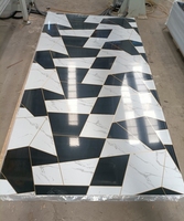 Panneau mural imperméable à l'eau en PVC, feuille de marbre, 1220*2440*3mm, pour décoration intérieure, panneau UV