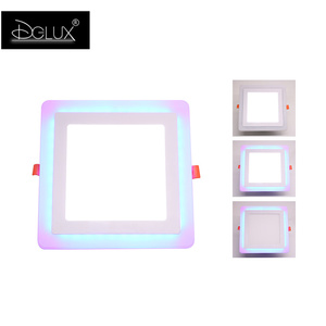 DGLUX Sản Phẩm Mới Đèn Chiếu Sáng Trong Nhà Hình Tròn Bằng Nhôm Hai Màu Trần 6W Smd RGB Đèn Led Dạng Bảng - Product Image 2