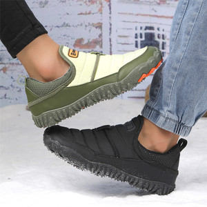 Unisex Snow Boots Waterproof Warm Anti Slip Rubber Outsole Winter Outdoor <b>Ankle</b> <b>Bootie</b> Plush Lining EVA Midsole Synthetic Upper - Product Image 1