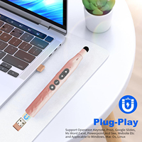 Presentador inalámbrico USB de 2,4 GHz para Windows Mac Linux Puntero láser rojo Control remoto para presentaciones de PowerPoint Compatible