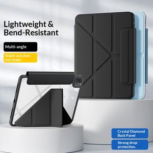 Étui rigide transparent en acrylique pliable avec support et porte-stylet, fonction veille/réveil automatique <span class=keywords><strong>pour</strong></span> <span class=keywords><strong>iPad</strong></span> Pro 11 pouces 2025 M4 M5 - Product Image 4