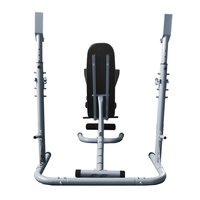 Banc de musculation réglable, haltère, équipement de gymnastique, station d'alimentation à domicile, support de squat, support d'entraînement multifonction en métal