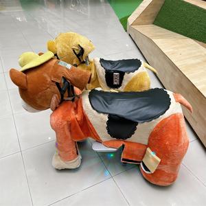 سكوتر كهربائي من المصنع مباشرة للجنسين Stuffy Kiddie لعبة ركوب الحيوانات القطيفة للأطفال نمط متنزه رخيصة الثمن - Product Image 3