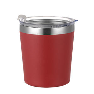 Vaso de acero inoxidable de 8 oz con aislamiento al vacío para bebidas frías y calientes, portátil para viajes, con pajita. - Product Image 3
