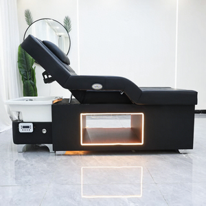 Sillón de Peluquería Profesional con Lavabo de Cerámica, Cama de Spa Eléctrica Ajustable Premium para Pedicura, Baño Tailandés y Centro de Belleza - Product Image 3
